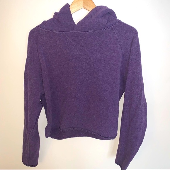 lululemon athletica Tops - Lululemon cropped hooded sweatshirt